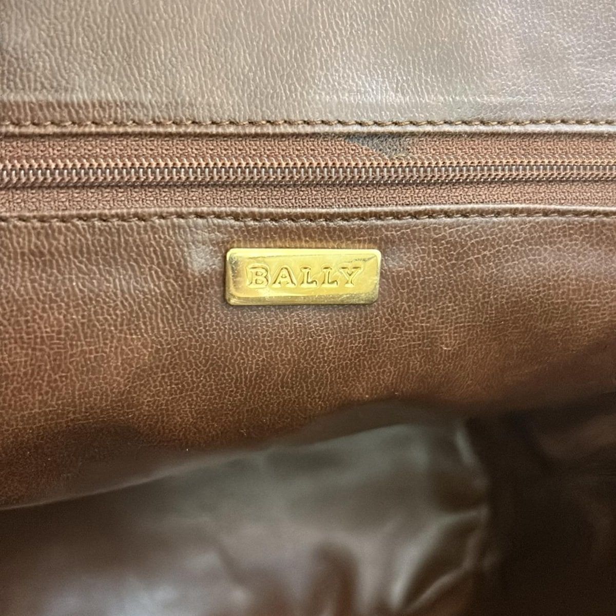 BALLY(バリー) トートバッグ - ダークブラウン レザー - メルカリ