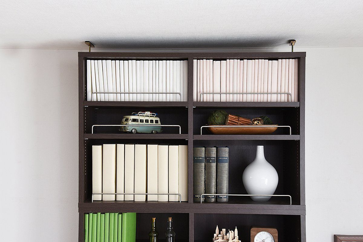 JKプラン MEMORIA 本棚 文庫本 ラック 棚板 1cm 間隔 可動式 深型 オープン 上置き 幅 81 ダークブラウン FRM-0110-DB MARWIL-DEMENAGEMENTS_CH