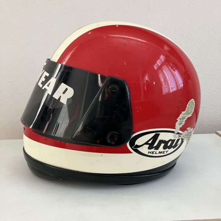 ARAI☆ビンテージヘルメットLサイズ 1984年製 希少 レア 旧車 ホンダ フルフェイス 赤 グッドイヤーヤマハ アライ Arai 当時物  SHOEI - メルカリ