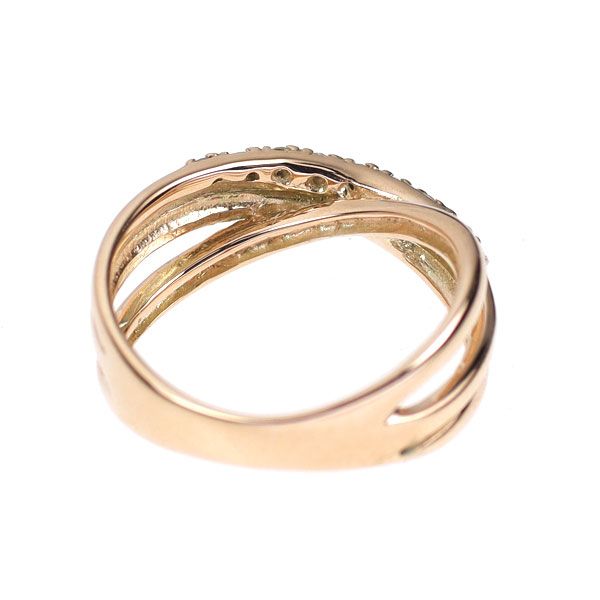 K10PG ダイヤモンド リング 0.06ct ピンキー