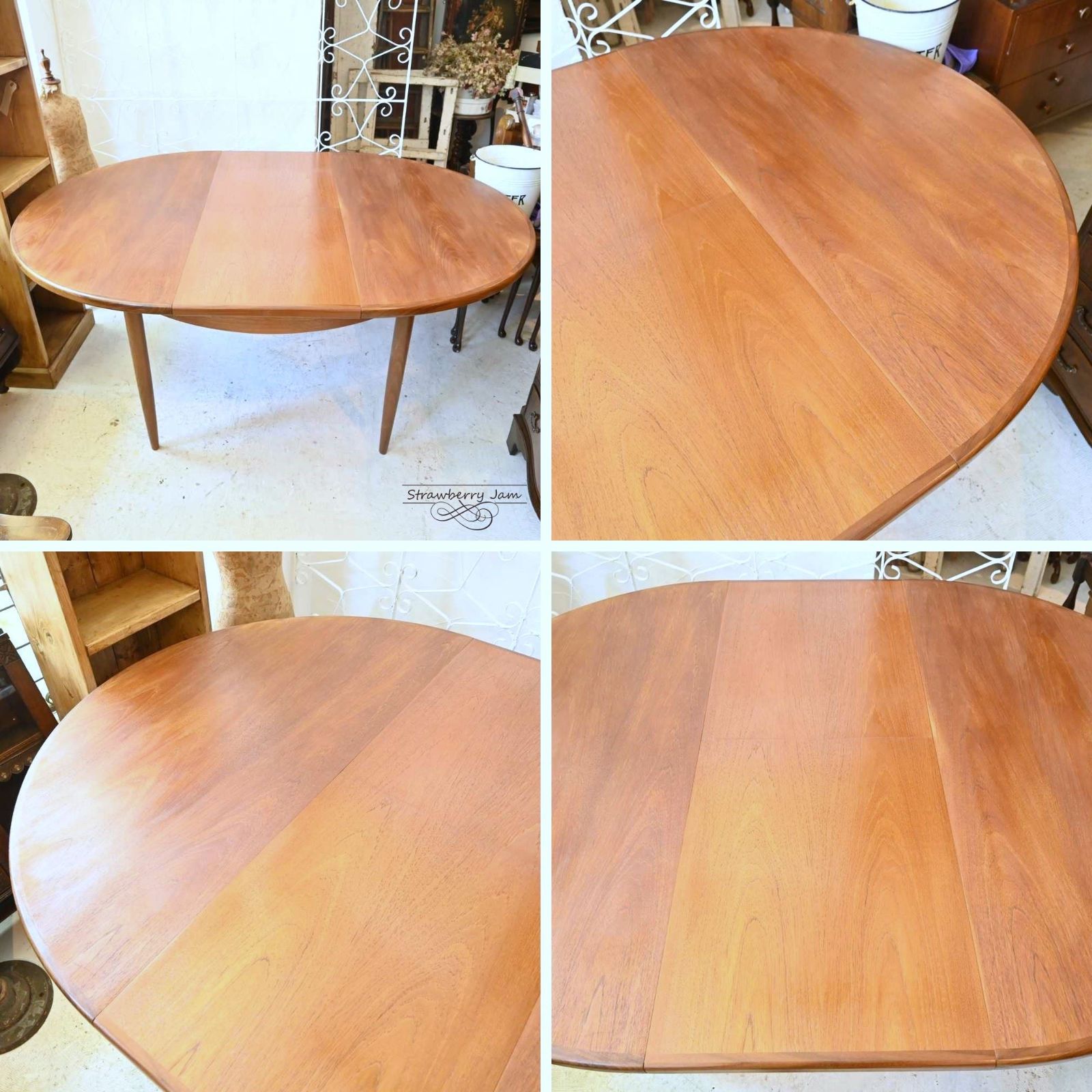 L3705-30-1 英国アンティーク G-plan エクステンションテーブル L3705