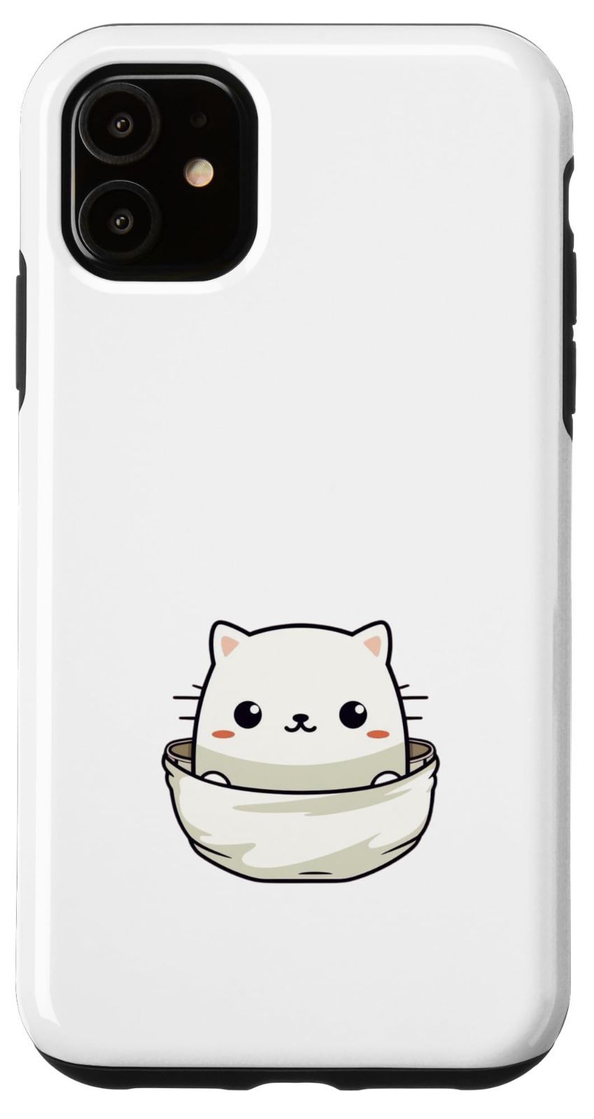 iPhone 11 猫　ポケット顔出し　かわいい　面白　おもしろ　ネタ　ギャグ スマホケース