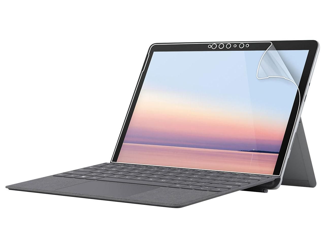 【新品・2営業日で発送】SANWASUPPLY サンワサプライ 抗菌抗ウイルス光沢フィルム Microsoft Surface Go 3／2用 LCD-SF9ABVG
