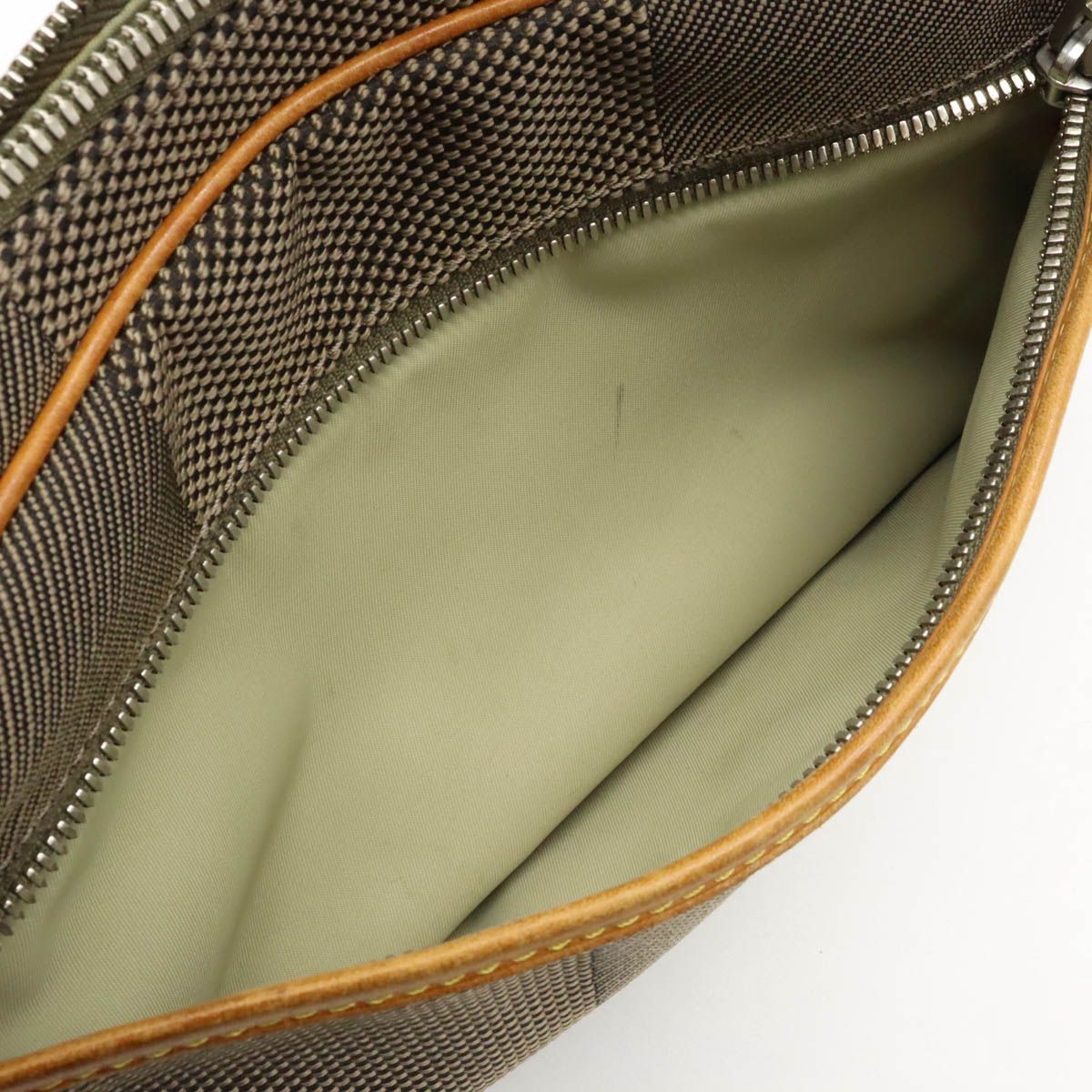 ルイヴィトン ダミエ ジェアン ボディバッグ レザー キャンバス カーキ