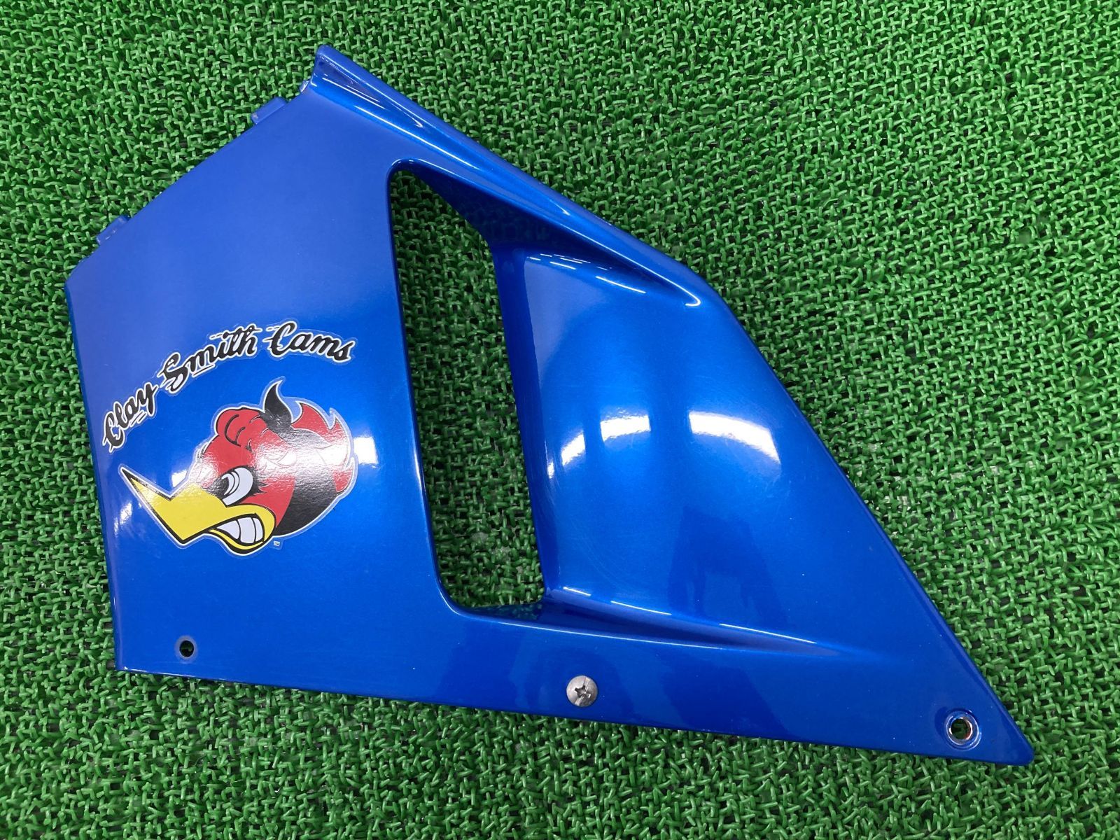 VFR400R サイドカウル 左 青 MR8 ホンダ 純正 中古 バイク 部品 NC30