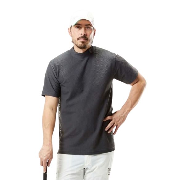 SY32 ゴルフ Tシャツ 工場 半袖 モックシャツ メンズ おしゃれ