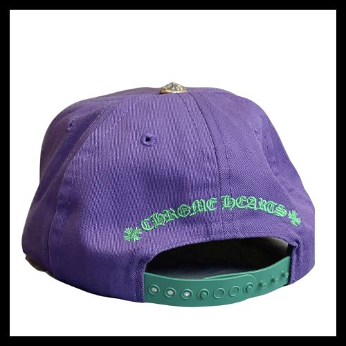  CHROME HEARTS 紫色 キャップ CH ベースボールキャップ ベースボールキャップ キャップ