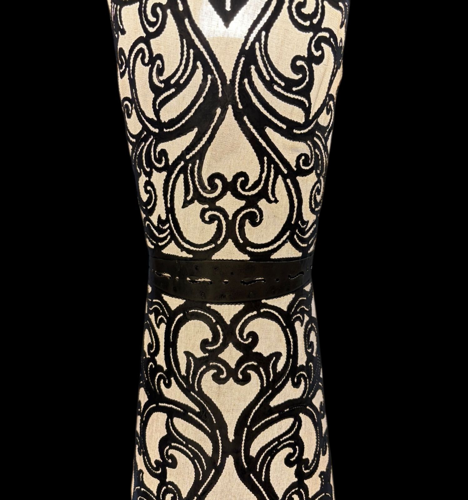 アイアン モロッコ 2灯式 フロアライト 丸柱 おしゃれ インテリア照明 ハンドメイド 自然素材 布張り ライト 照明 モダン インテリア NEXPOTALLINN_EU