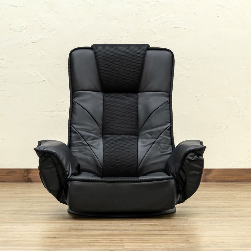 北海道 幅73cm 回転式メッシュ肘付座椅子 1001