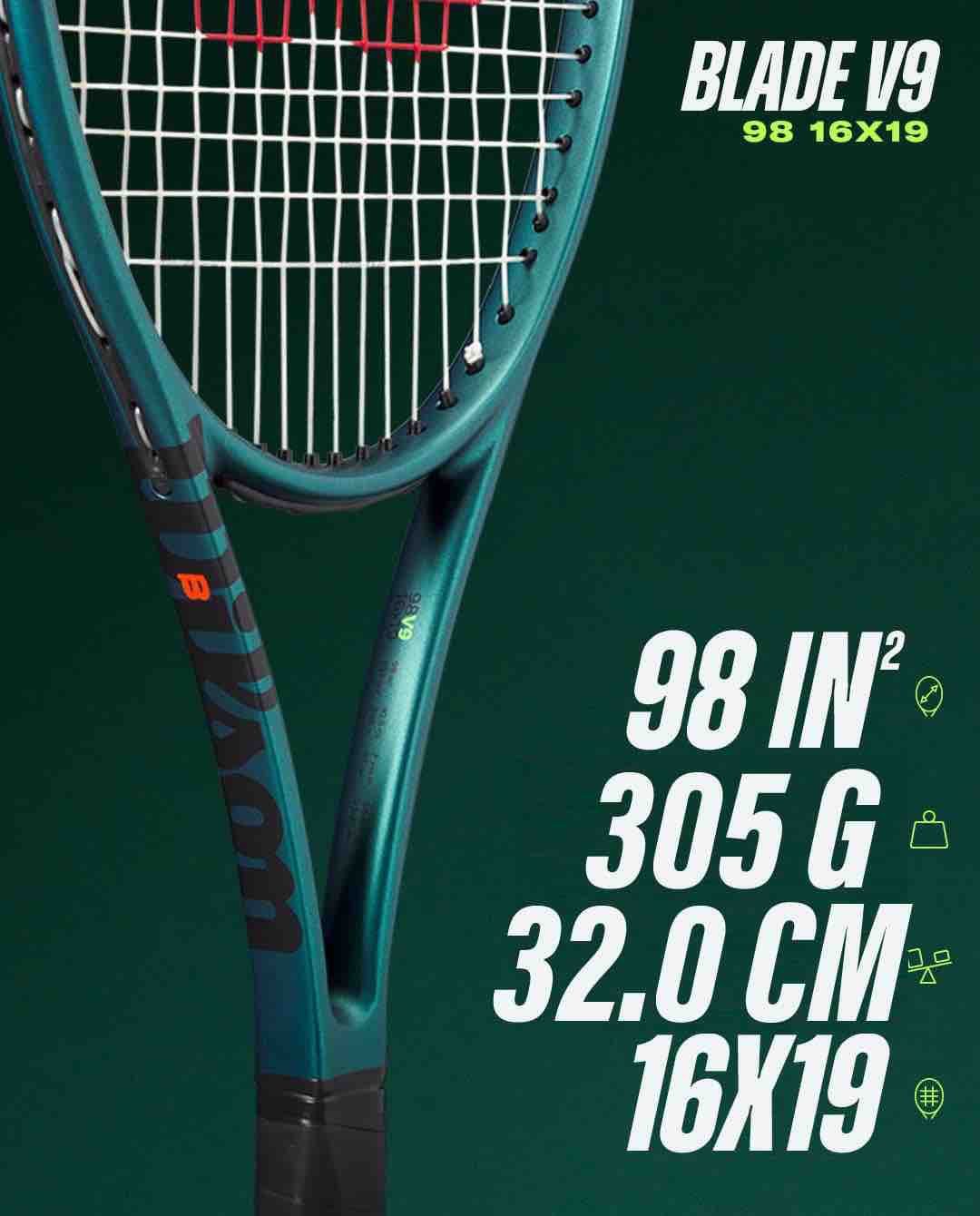 ストリング付き！BLADE98 16×19 V9.0 G2【WILSON】 - メルカリ