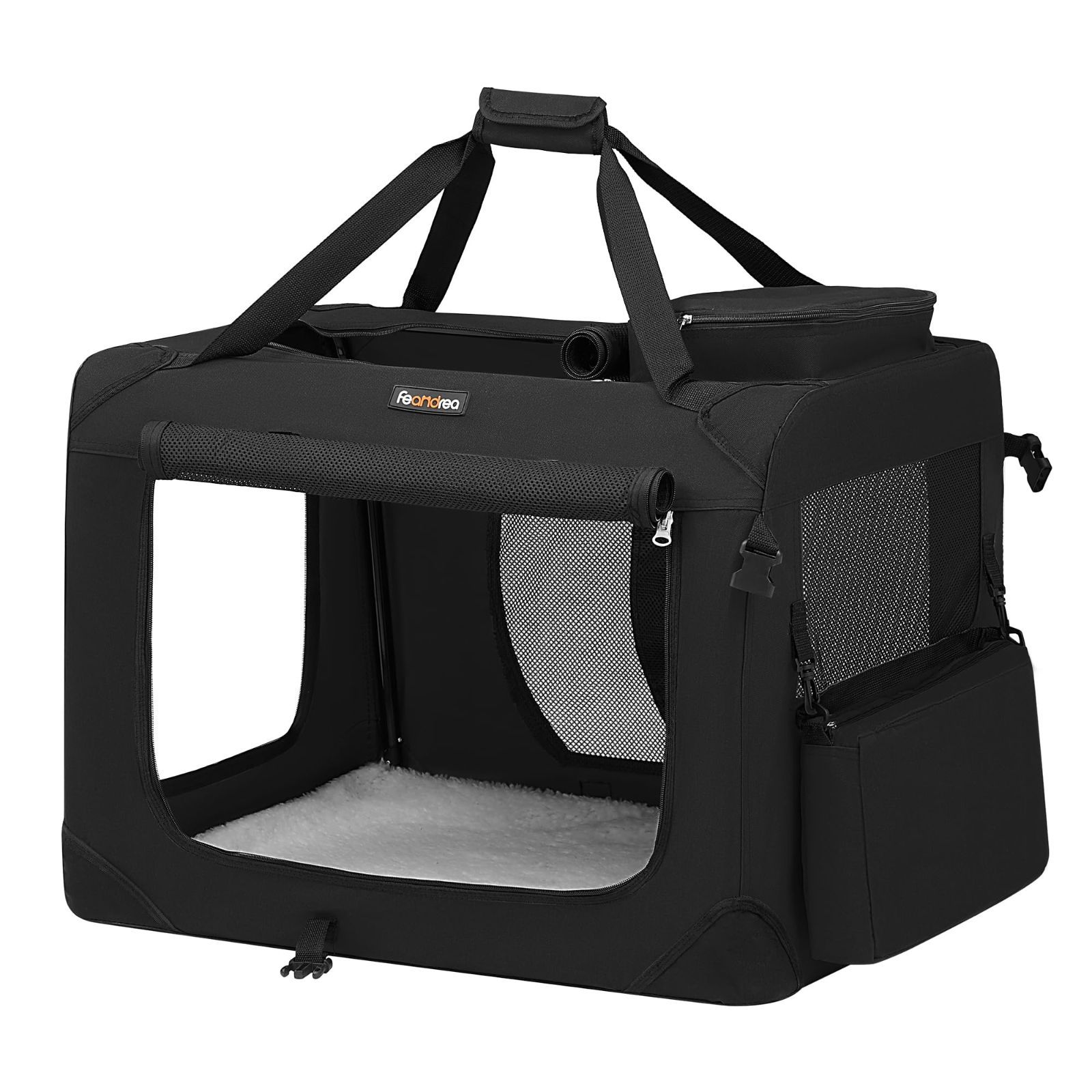 数量 小動物 ペットキャリー 犬用 室内用可 70×52×52cm 折り畳める 中大型犬 キャリーバッグ NPDC70H FEANDREA