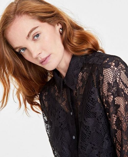 送料無料】 On 34th レディース シャツ トップス Women's Lace