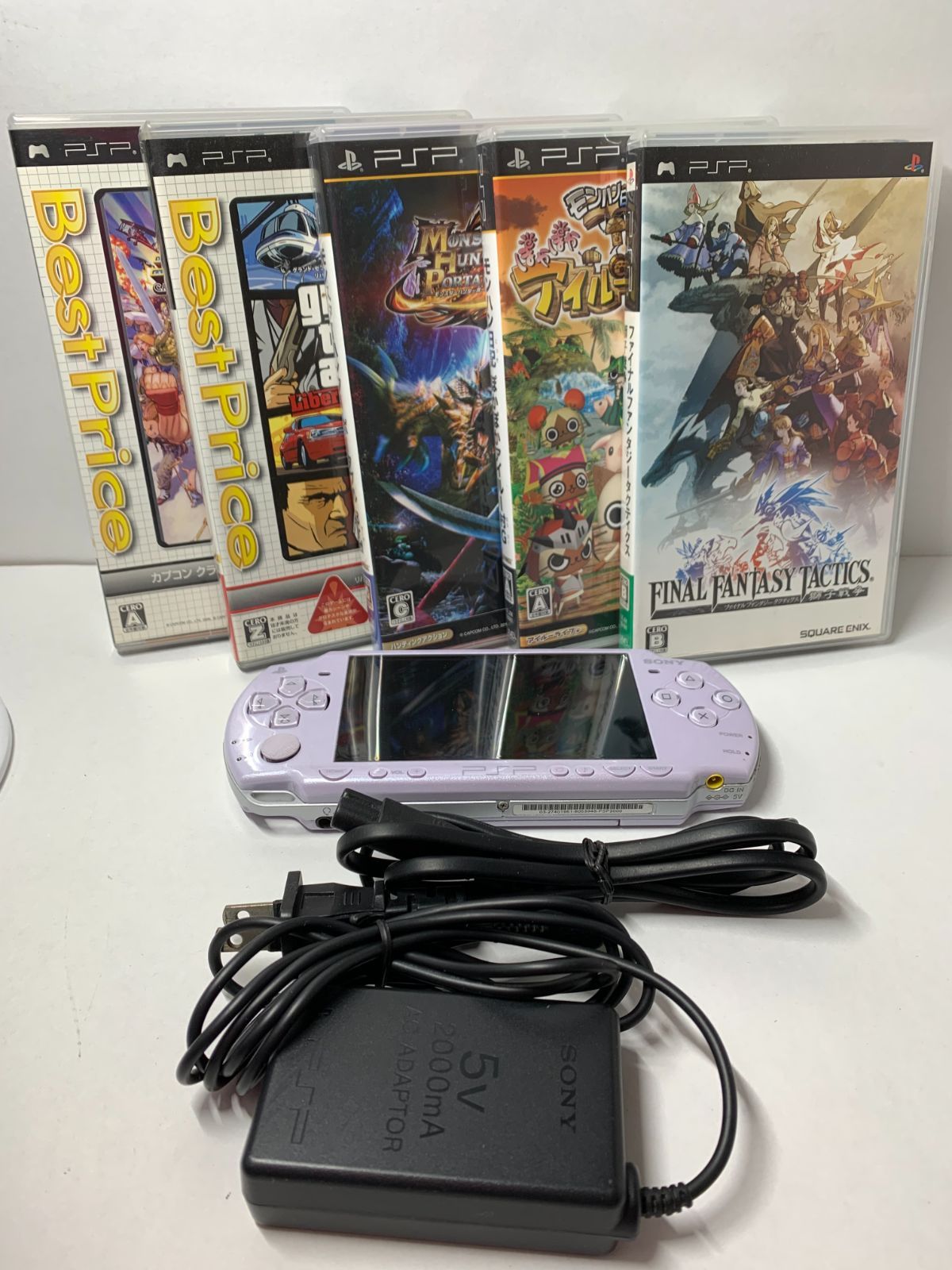 ☆[中古] PSP 本体 PSP-3000 レッドxブラック バッテリーなし