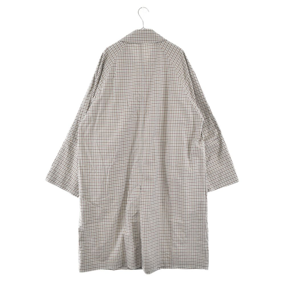 美品19SS AURALEE オーラリー FINX WEATHER CLOTH CHECK COAT チェック 