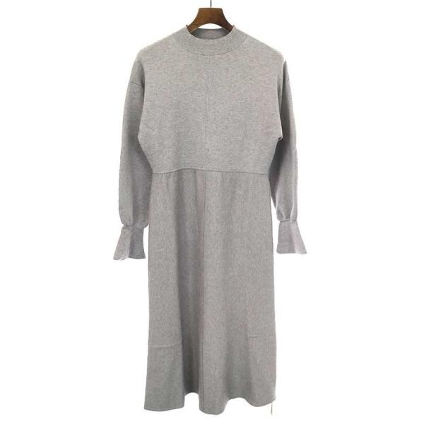 CASAFLINEカーサフラインスウェットライクニットドレスワンピース  