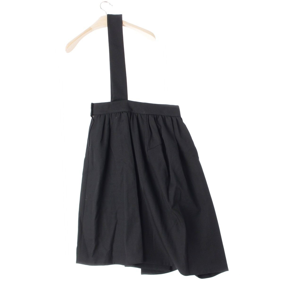 コムデギャルソン コムデギャルソン 23AW コムコム ウール 吊り ワンショルダー フ スカート ボトムス RL-A006 ブラック XS