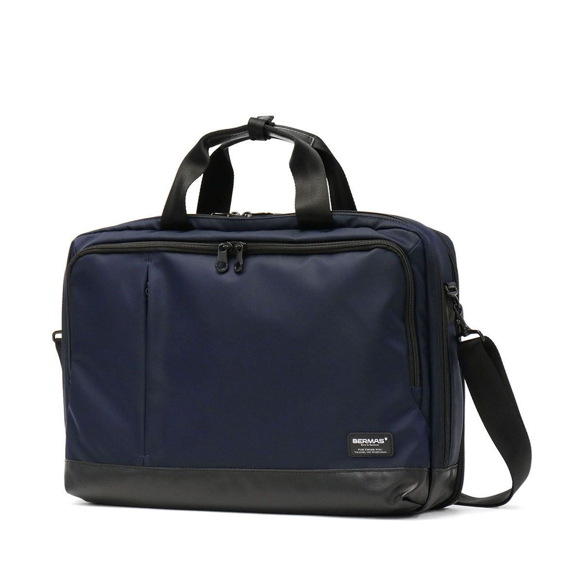 正規品1年保証 バーマス ビジネスバッグ BERMAS 3WAY ブリーフケース BIAS LITE オーバーナイター リュック B4 通勤 出張 メンズ 60355 ネイビー(60)