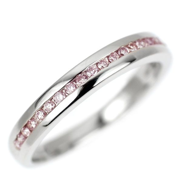 Pt900 天然ピンクダイヤモンド リング 0.22ct - メルカリ