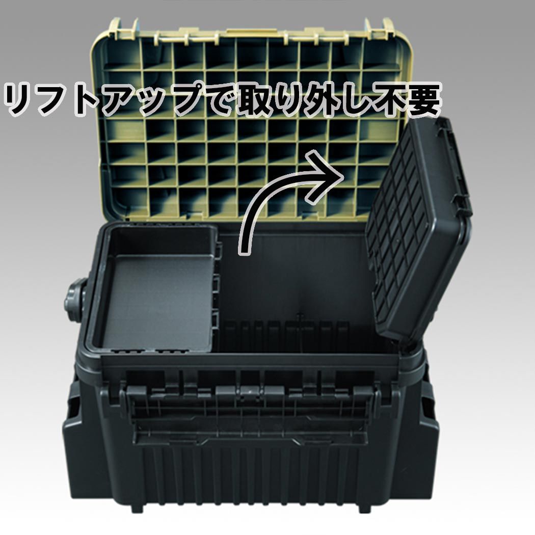 タックルボックス ロッドスタンド1台セット座れるタックルBOX