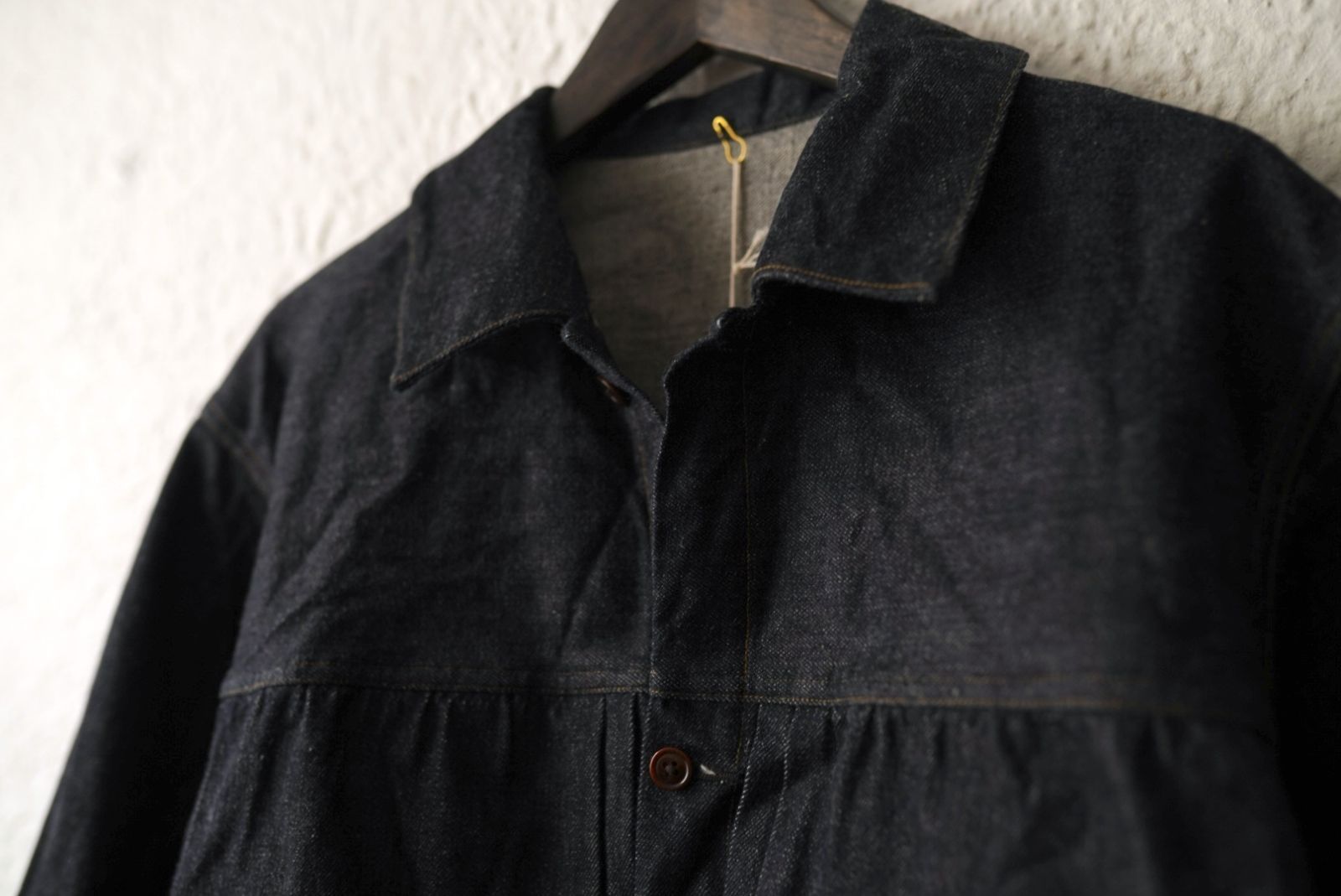 24SS Pleated Denim Jacket 40's デニムジャケット / the Crooked