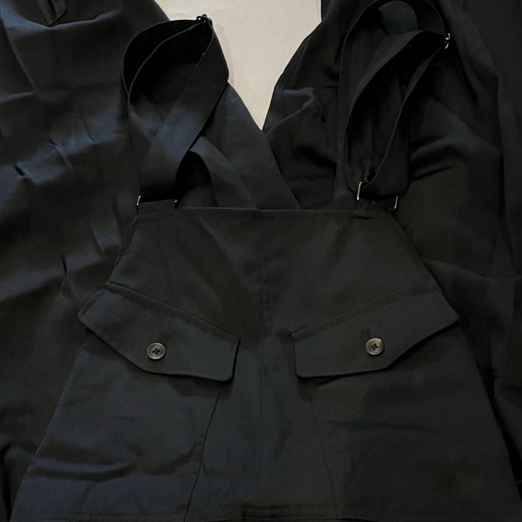 ヨウジヤマモトプールオム20AW シワギャバオーバーオール HR-P42-100 Yohji Yamamoto pour homme(ヨウジヤマモトプールオム
