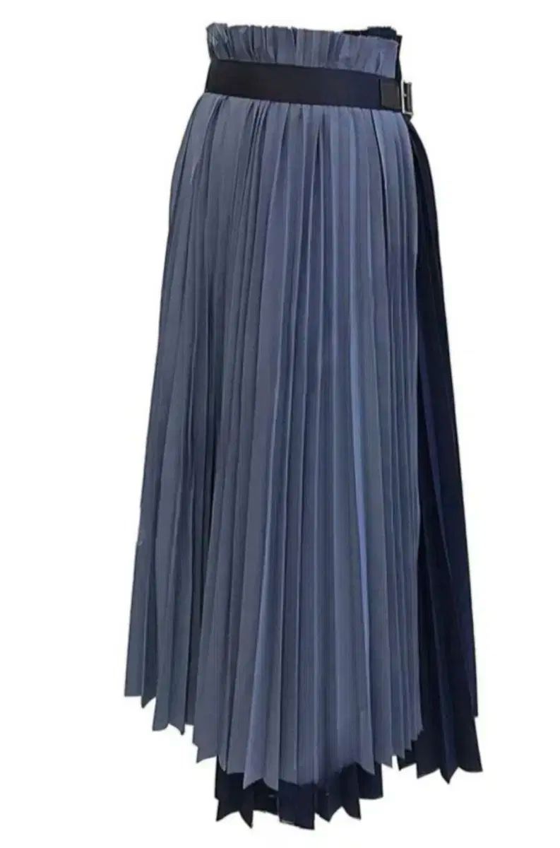 彼と彼女 プリーツ バックル ロング丈スカート GULLKHAN_COM