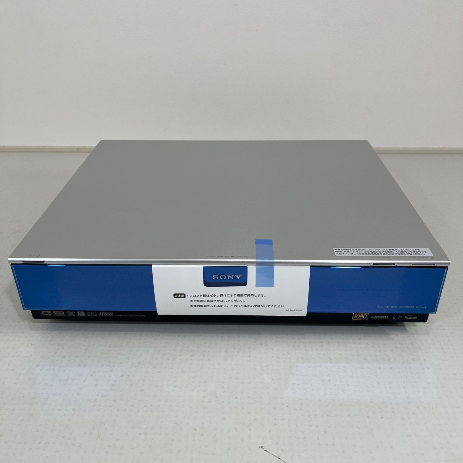 品)SONY ブルーレイディスクレコーダー BDZ-v9 ケーブル付