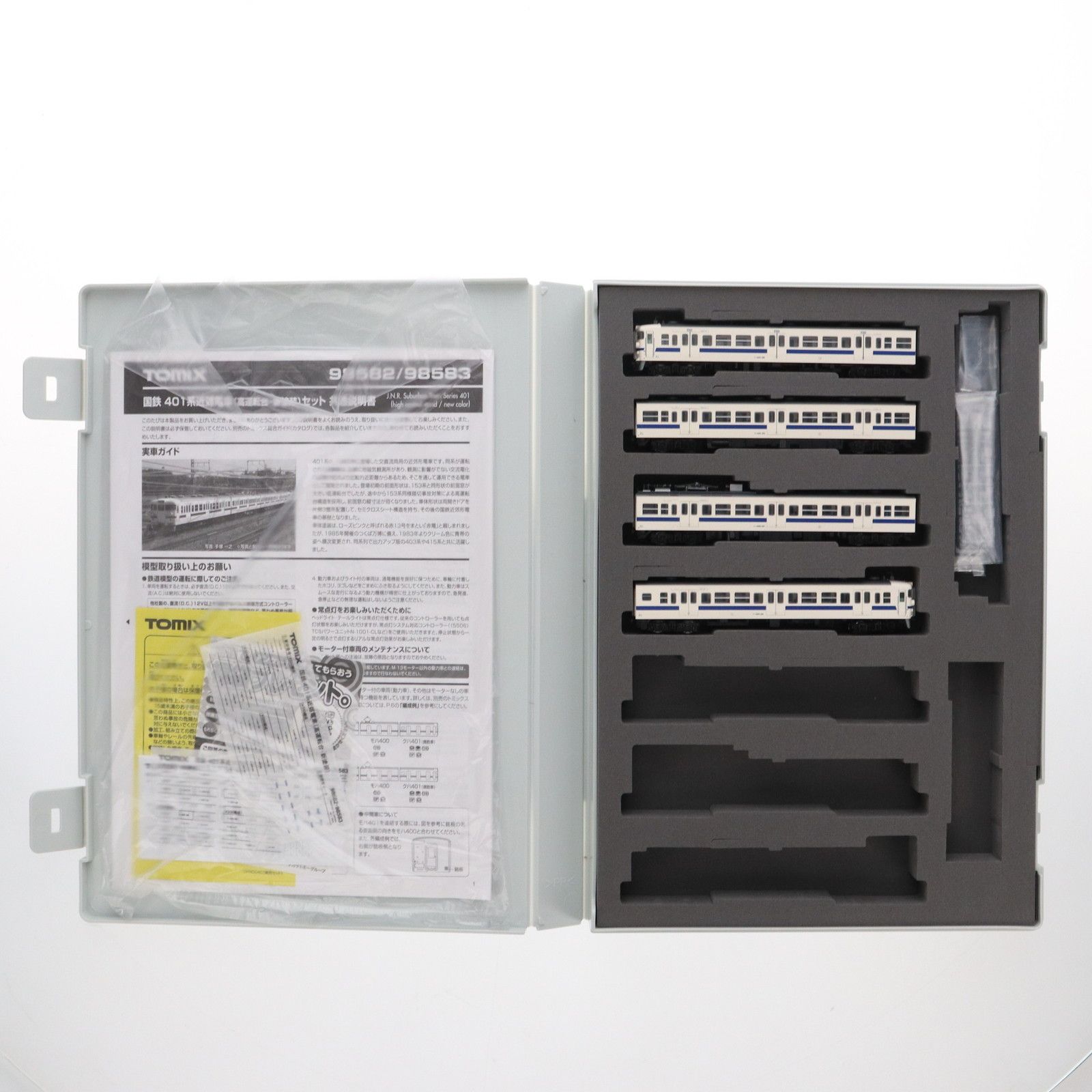 98582 国鉄 401系近郊電車(高運転台・新塗装)基本セット(4両)(