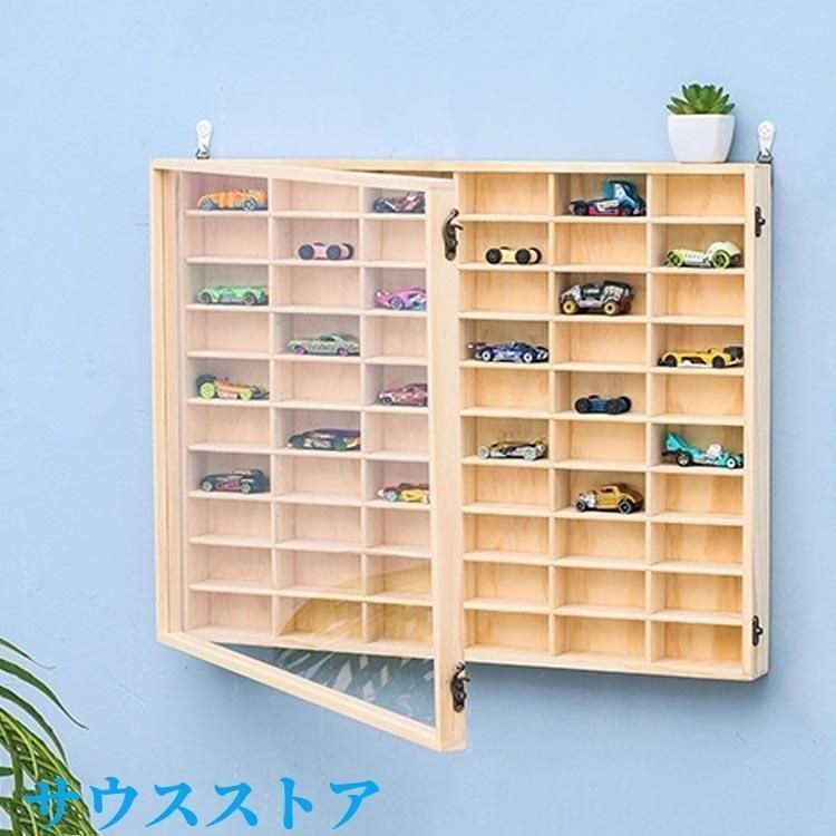 トミカロング　ディスプレイケース(オリジナル) 送料無料 木枠 アクリル棚 アクリル扉 コレクション