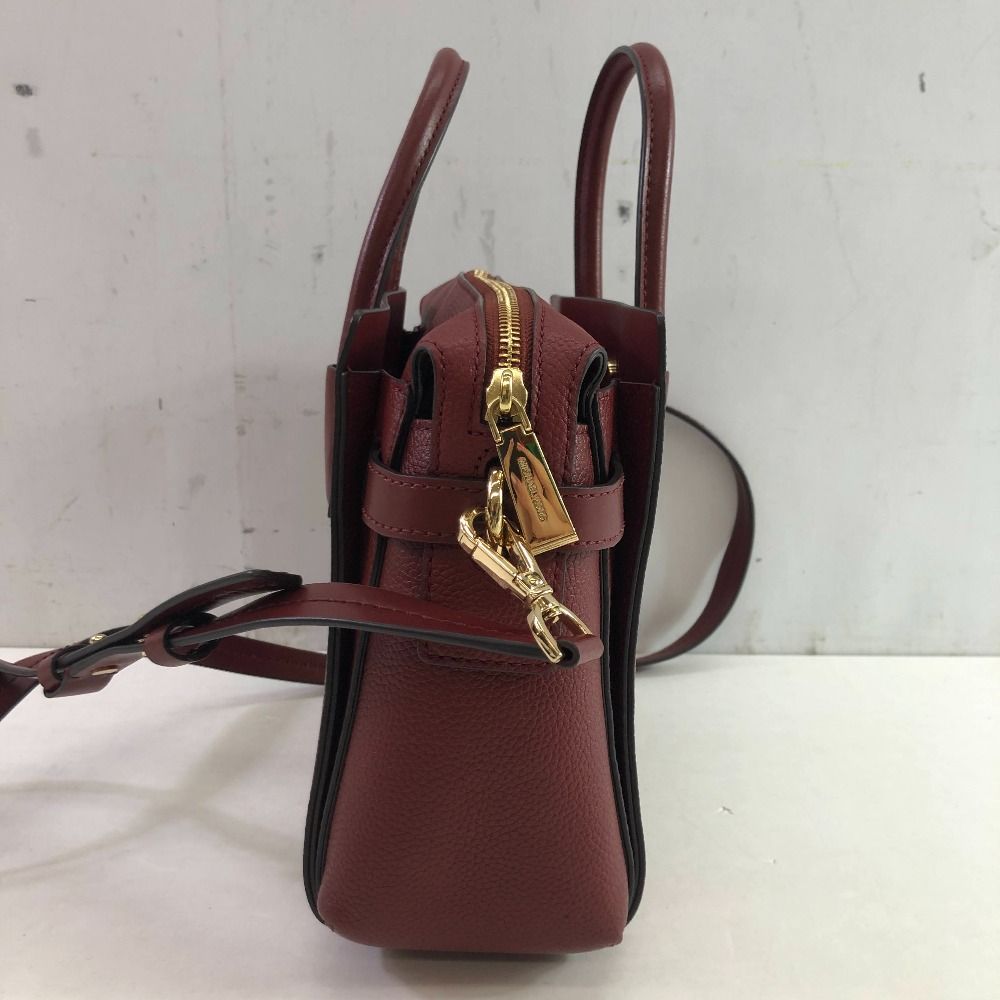 04w4996∞ MICHAEL KORS マイケルコース 2WAYハンドバッグ ベルテッド スモール サッチェル 30S9GM9S1L レッド ショルダー 八王子店 WWW_MORNINGWALKER_COM