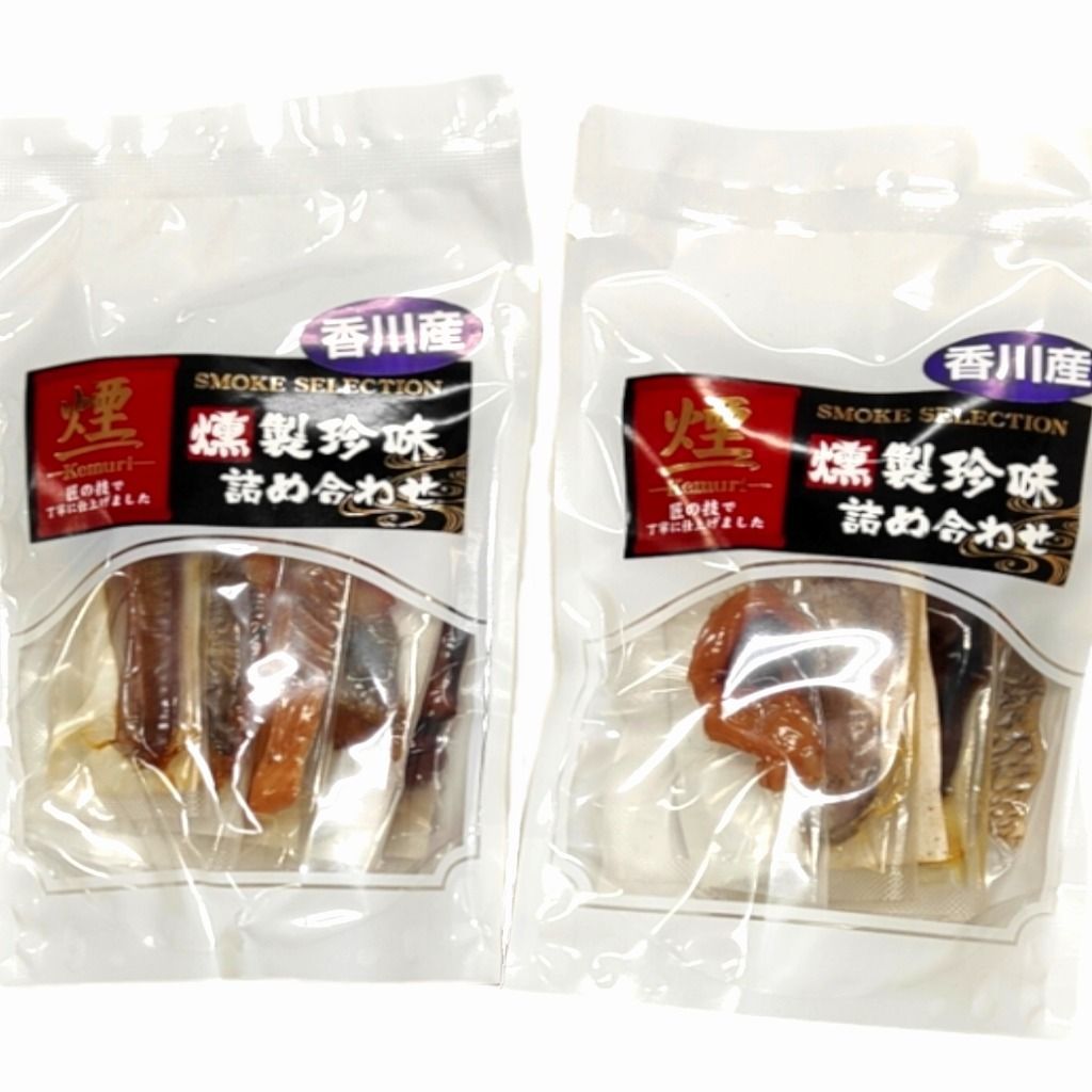 香川県産 海鮮珍味５種2袋 はまち讃岐さーもん鯛しずタコ おつまみ メール便-2