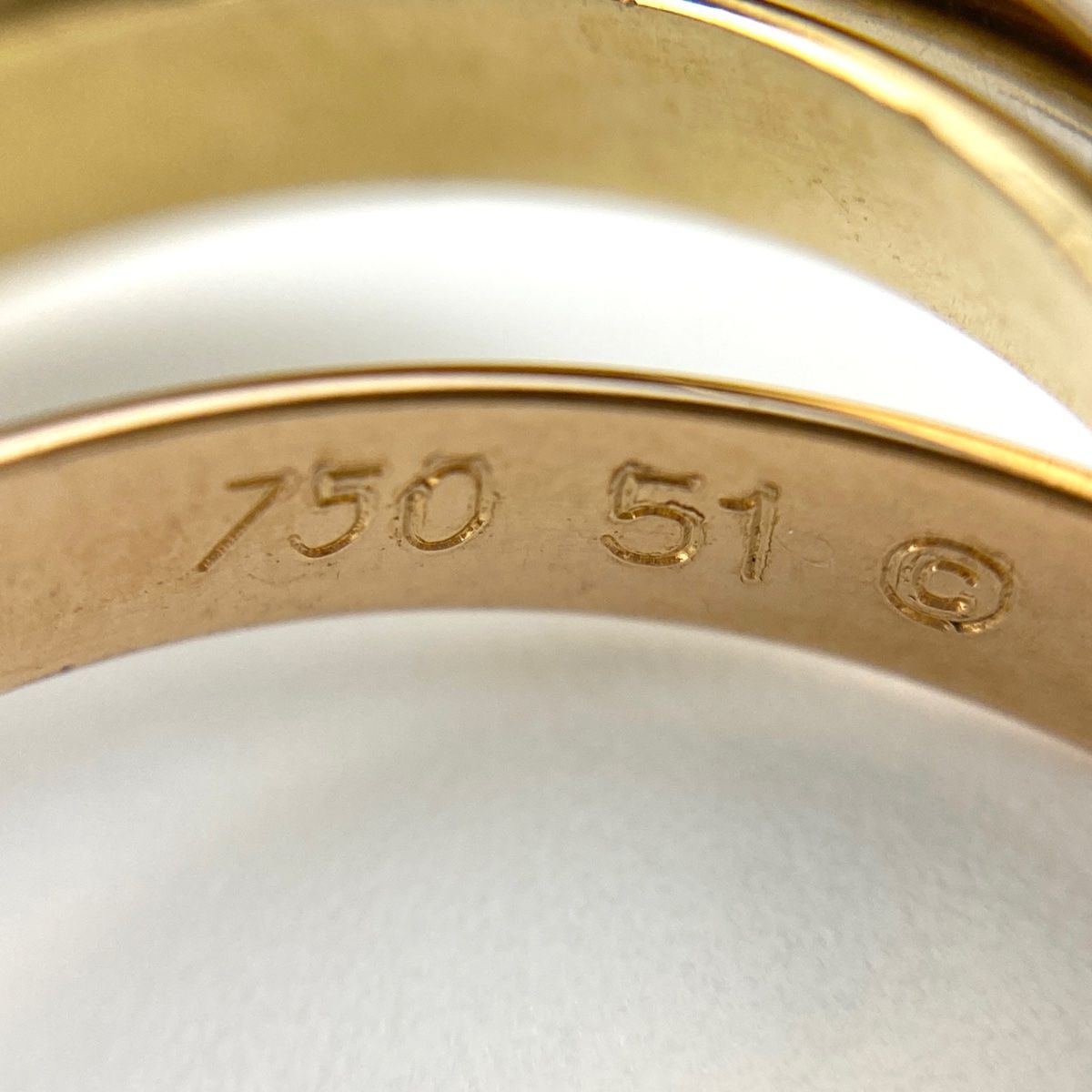 カルティエ CARTIER トリニティ リング YG イエローゴールド PG ピンク 