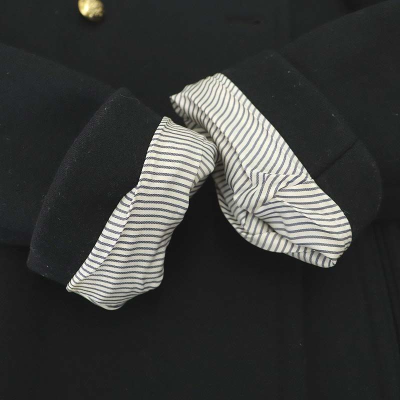 ドゥロワー ウール ピーコート Pコート アウター ミドル丈 金ボタン 36