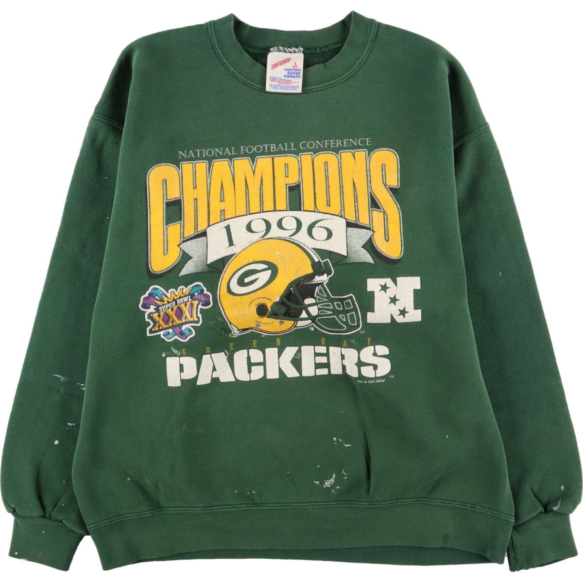 古着 90年代 ジャージーズ Jerzees NFL GREEN BAY PACKERS グリーン 