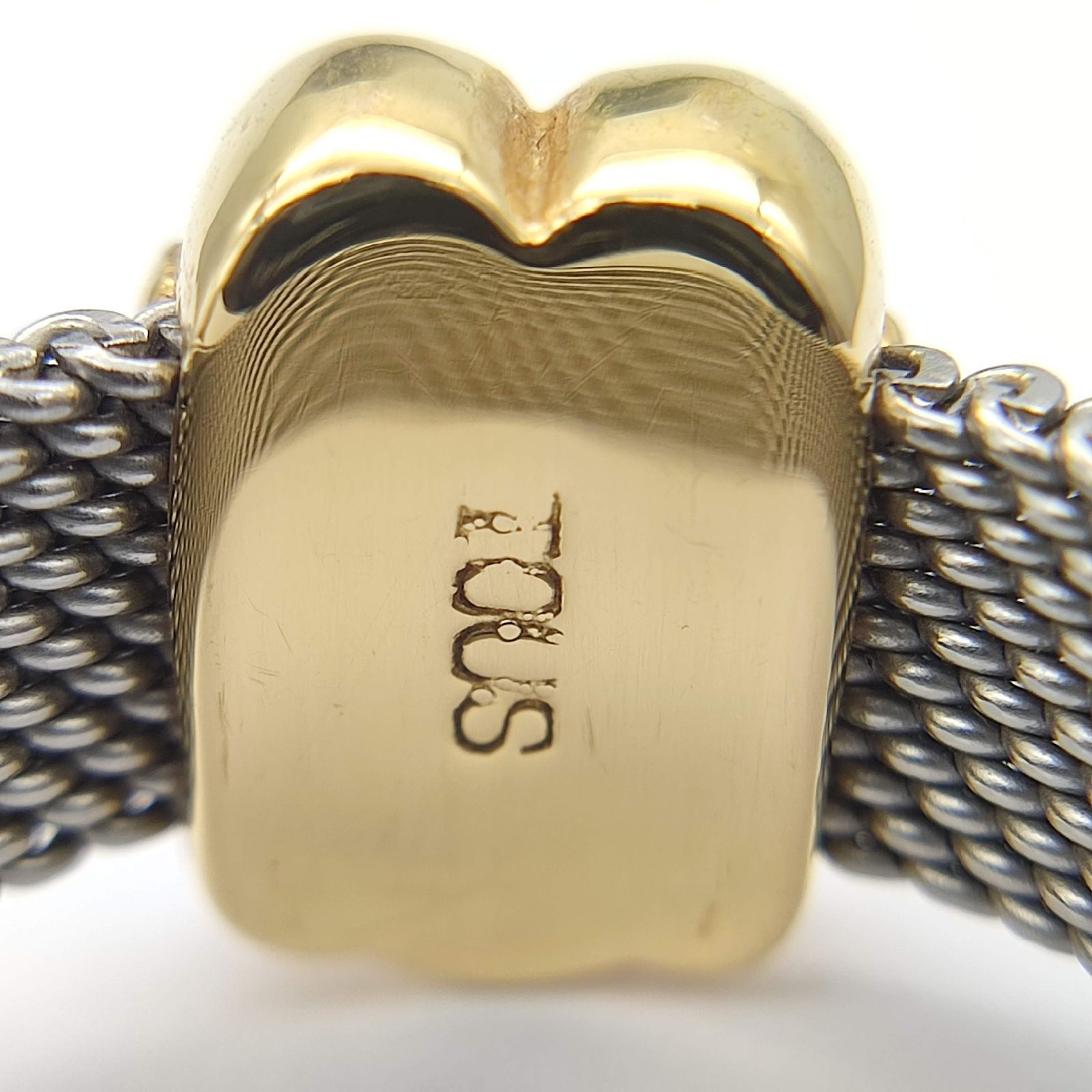 美品】TOUS トウス クマモチーフメッシュリング ベア 750×SS 14