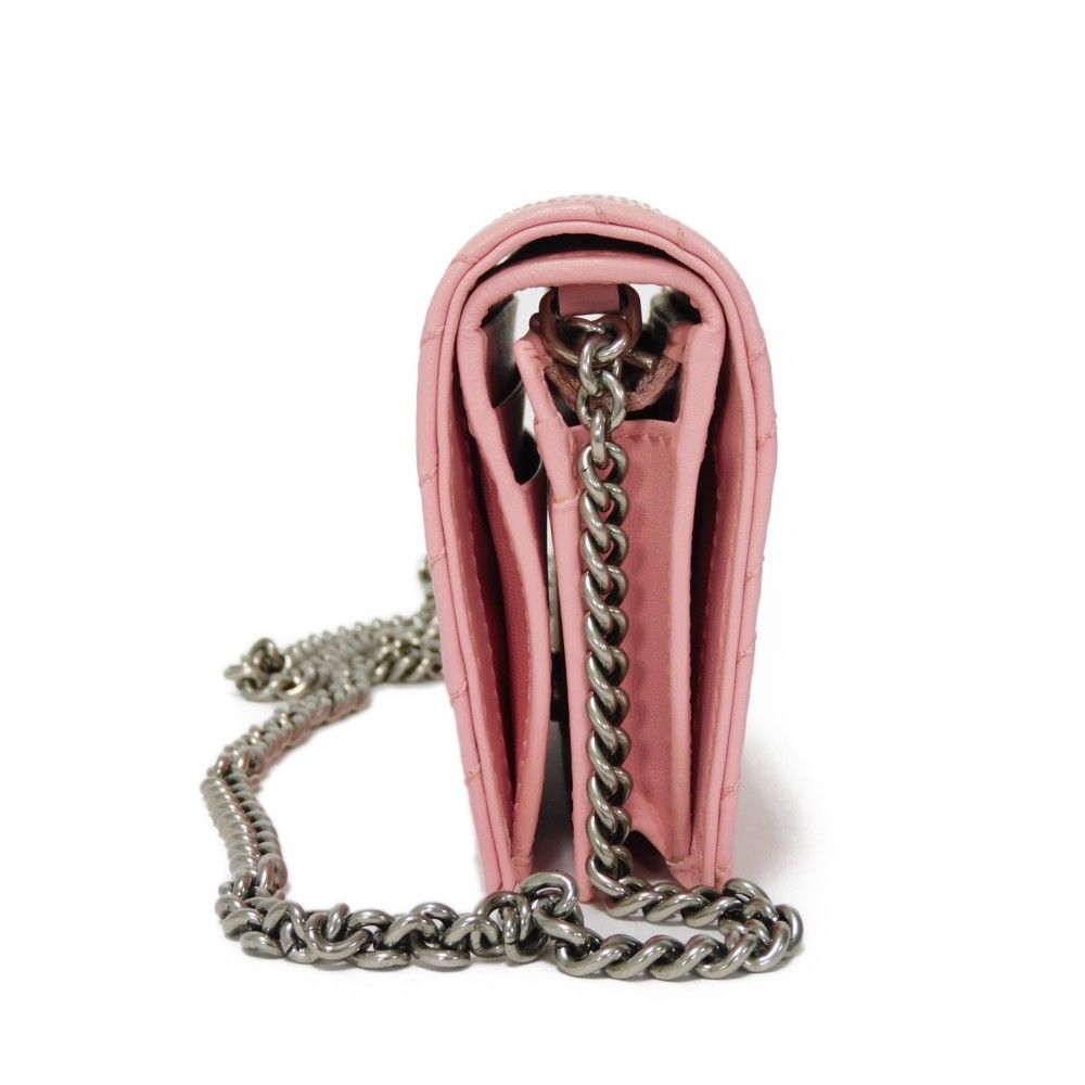 【GUCCI】GGマーモント キルティング カードケース ウォレット GUCCI グッチ キルティング コンパクト チェーンウォレット