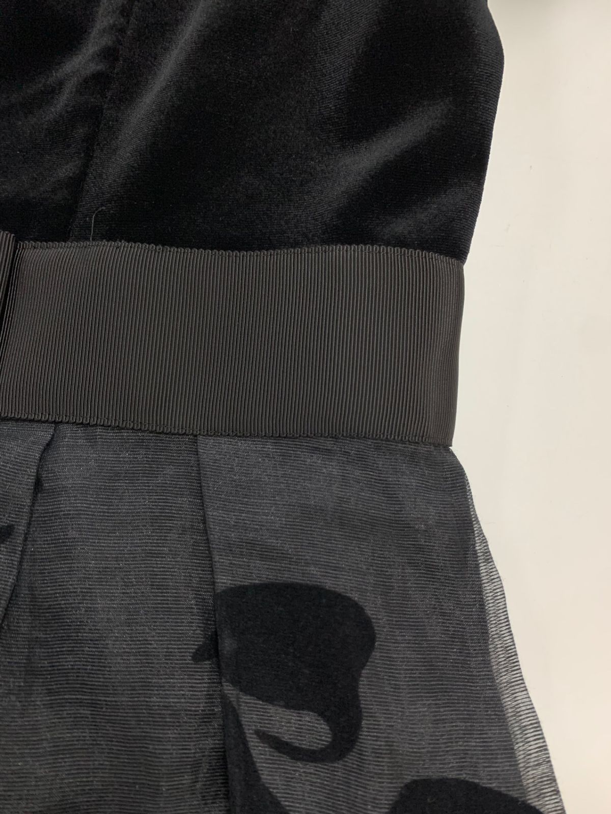 上ベロアコンビワンピース 411512