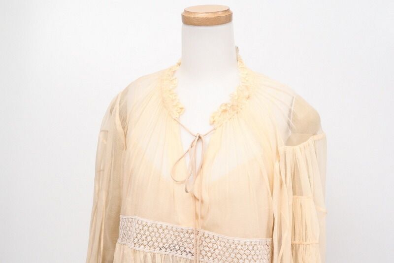 □美品□CHLOE クロエ シルクシフォン チュニック プルオーバー □美品□CHLOE クロエ シルクシフォン チュニック プルオーバー
