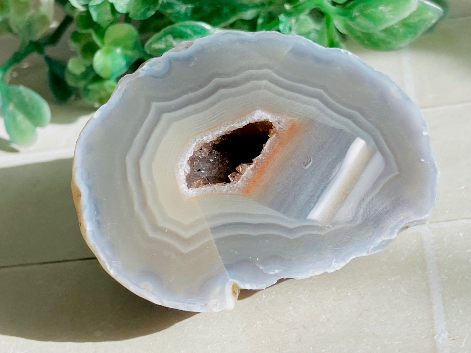 笑福口✨瑪瑙アメジストアゲート ジオード晶洞