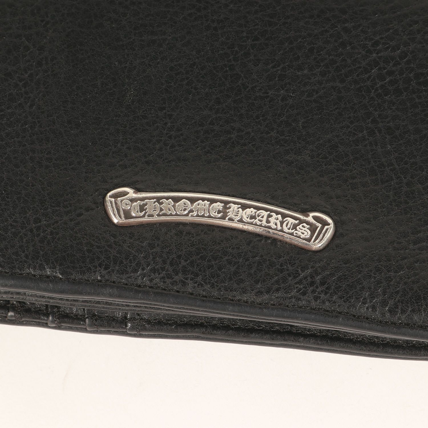 クロムハーツ ジョーイ　ダガージップ　レザーウォレット　財布　黒 CHROME HEARTS クロムハーツ ジョーイ JOEYウォレット ブラック