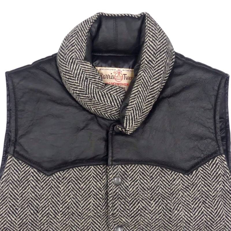 Harris Tweed ヘリンボーンダウンベスト Harris Tweed ヘリンボーンダウンベスト 2025年最新】Harris Tweed