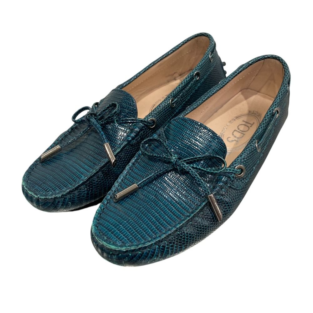 良品 TOD'S トッズ レザー ゴンミーニ ドライビングシューズ