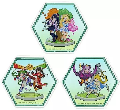 中古】コースター [単品] 集合 オリジナルアクリルコースター3種セット 