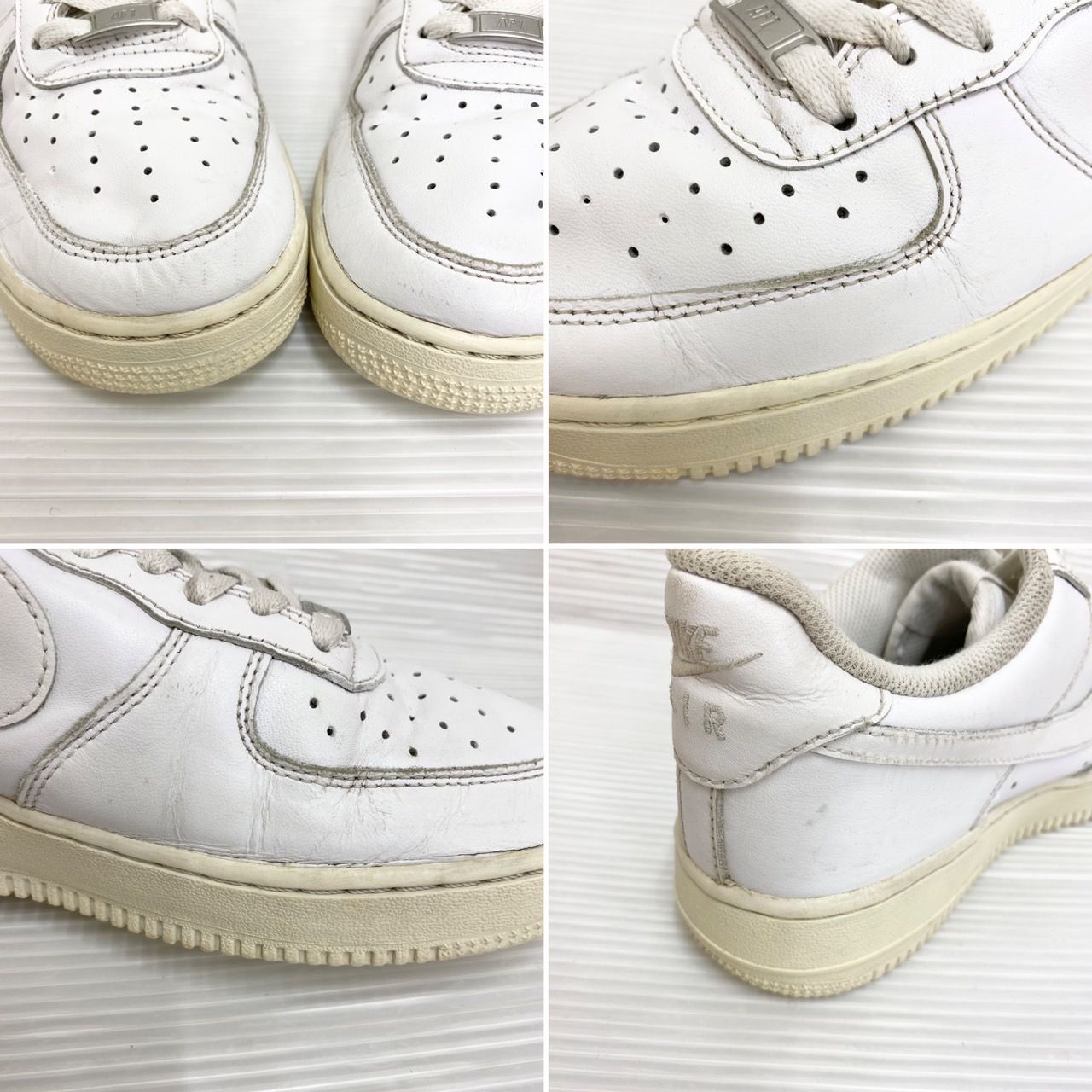 Air force 1 white uk8 26cm 一回のみ着用 ナイキ エアフォースワン NIKE AIR FORCE 1 26cm ホワイト