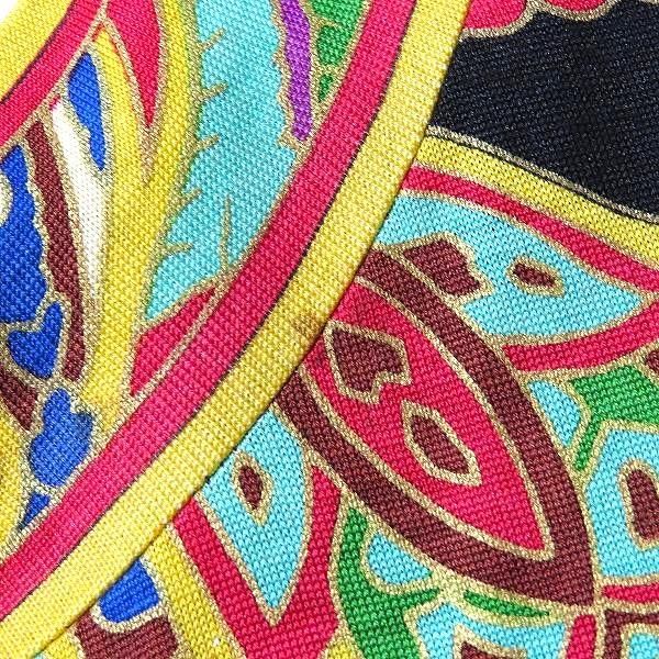 anc レオナール LEONARD カーディガン M 黒 マルチ 金ボタン シルク混