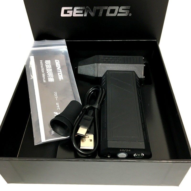 ジェントス 充電式小型ブロワー HYT-4L LEDライト搭載 疾風 ハヤテ USB Type-C充電 電動工具 大工道具 現場作業 DIY GENTOS △DW2685