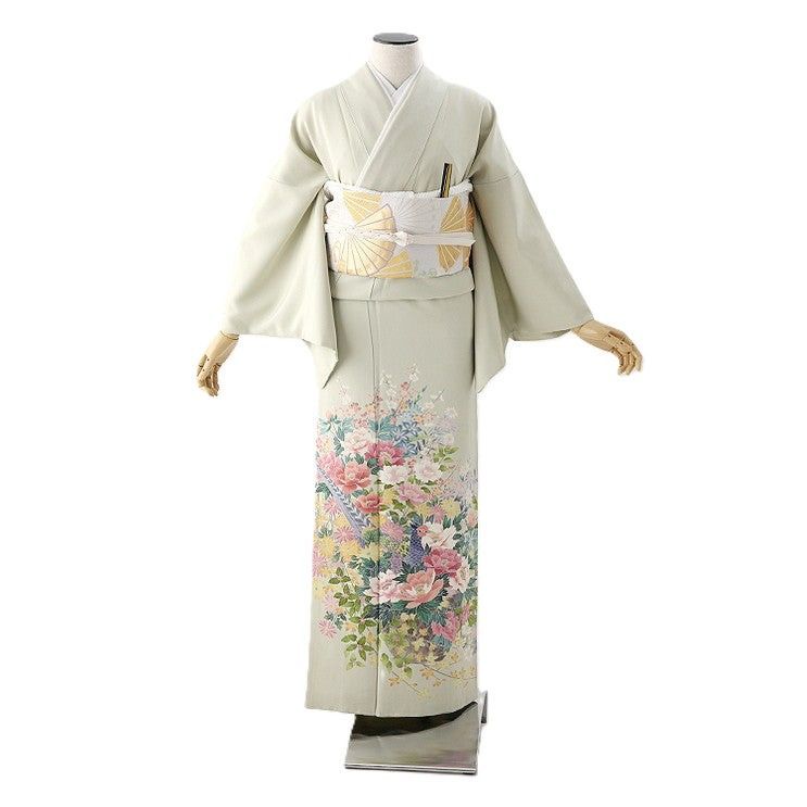 色留袖 身長154-169cm 三つ紋 it-057（黒留袖|対応身長:143