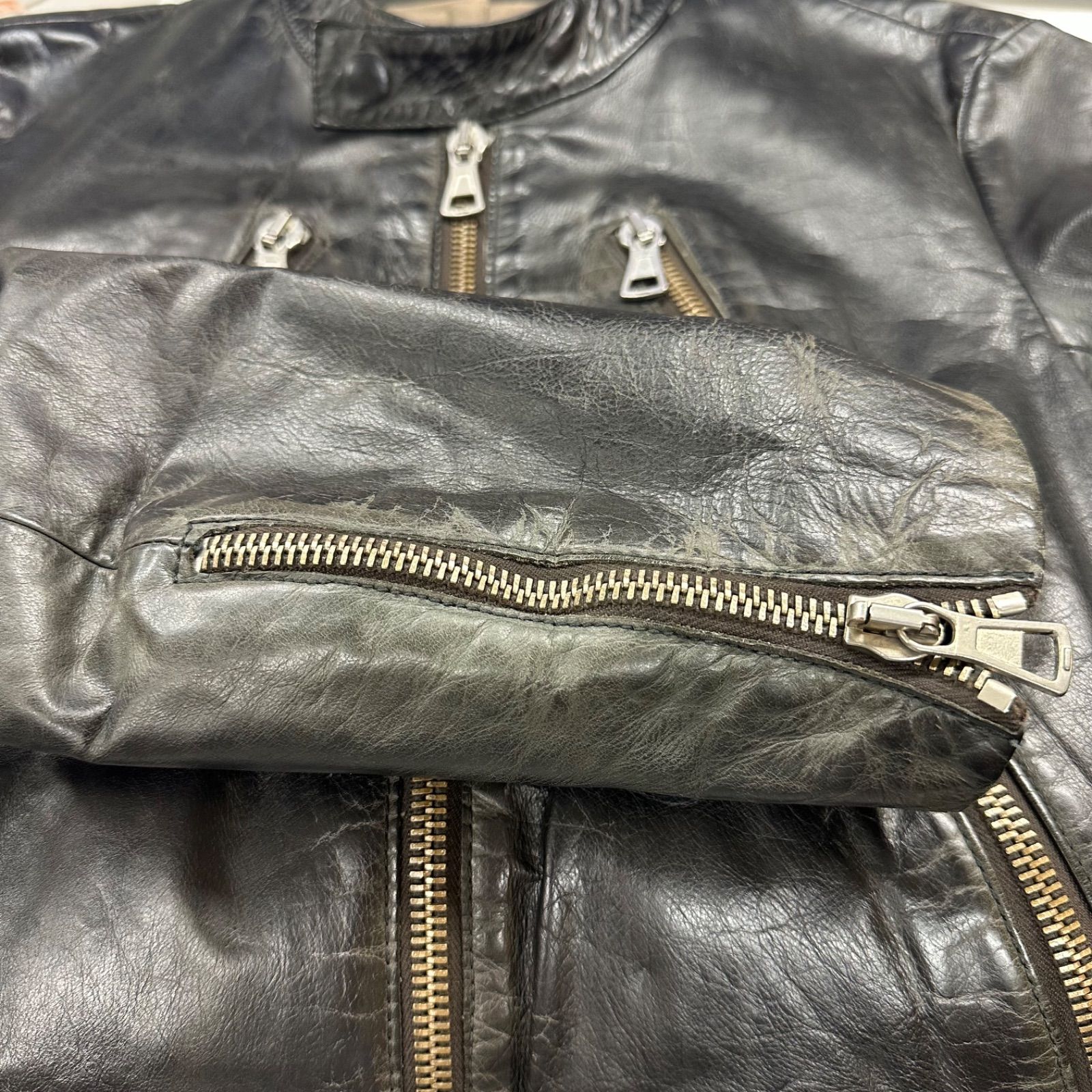 Maison Martin Margiela 01AW 初期 八の字ライダース レザー