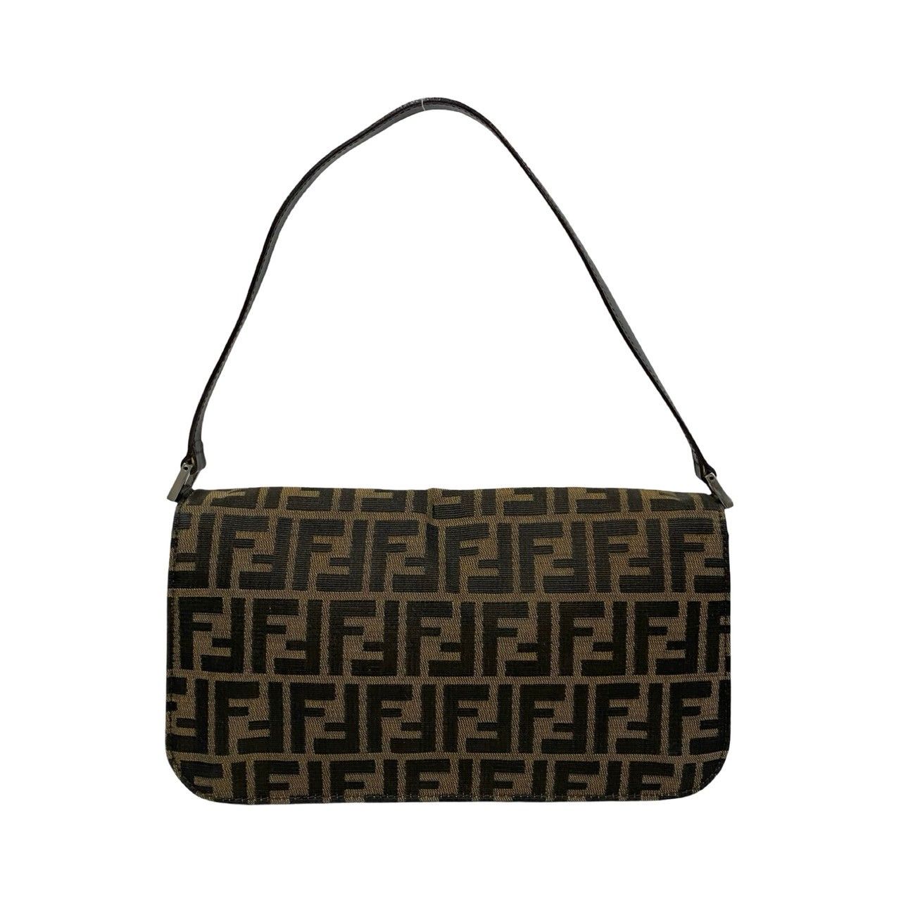 極 美品 FENDI フェンディ ヴィンテージ ズッカ FF 柄 ロゴ キャンバス