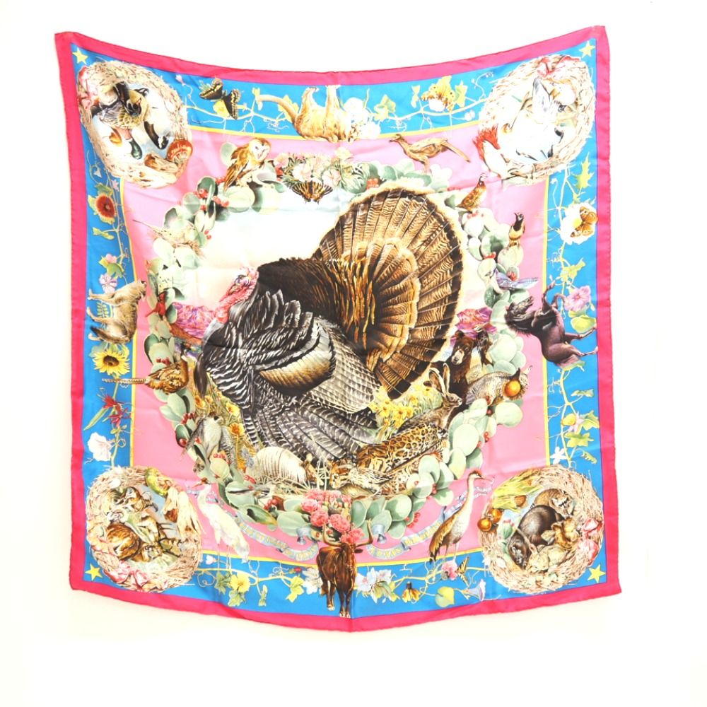 HERMES/エルメス カレ90 FAUNE ET FLORE DU TEXAS TEXAS